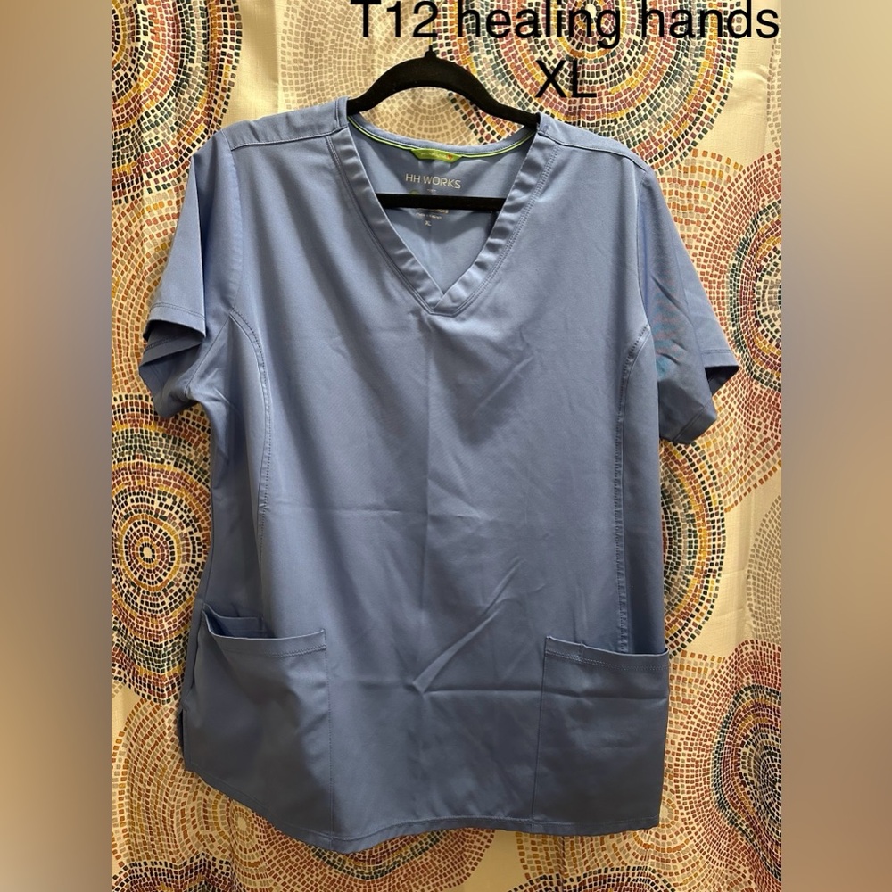 Ceil blue scrub top